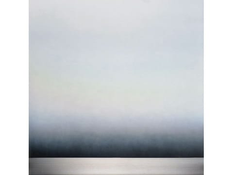 Miya Ando, Hamon (The Cloudlike Pattern on the Edge of a Sword), 2016. Pigment, urethane, aluminum