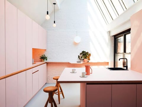 In the kitchen