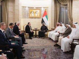 Mohammad Bin Zayed receives US Secretary of State