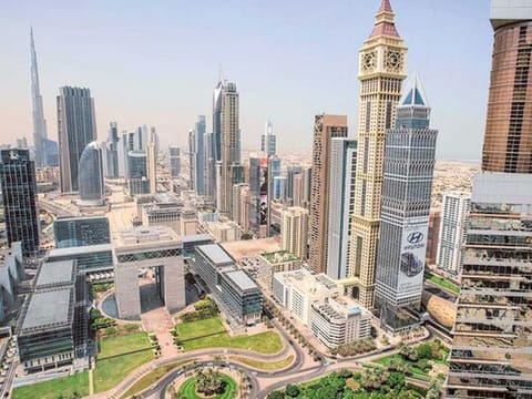 A view of Shaikh Zayed Road in Dubai.