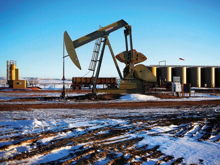 An oil pump in North Dakota