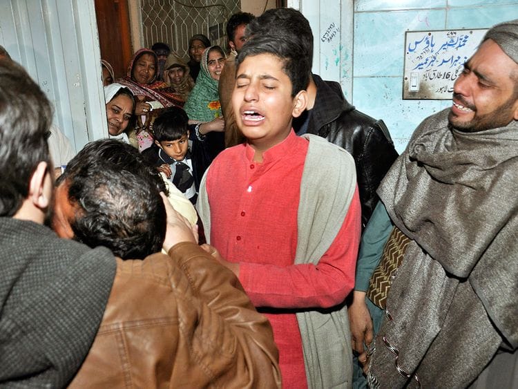 Relatives of a family killed by counter-terrorism officers