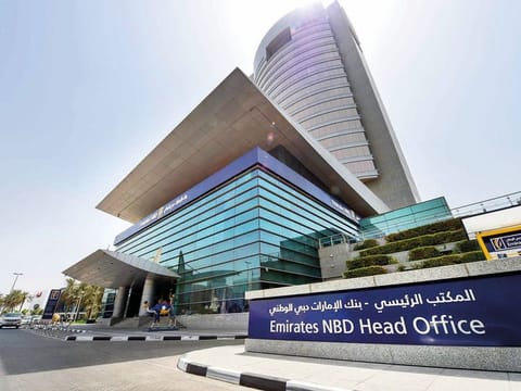 Emirates NBD Head Office at Baniyas street in Dubai. The third quarter 2020 bank results point to sharp decline in profits of UAE banks largely resulting from rise in provisions against bad loans.