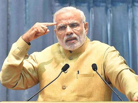 File picture of Narendra Modi. The poor showing in the eastern Indian state of Jharkhand will add pressure on the government as it presides over an economy that's growing at its slowest rate in six years and with unemployment running at the highest in four decades.