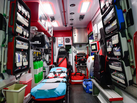 Semi-solar powered transit ambulances in Dubai