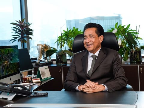 Multi-billionaire Joy Alukkas at his office in Dubai