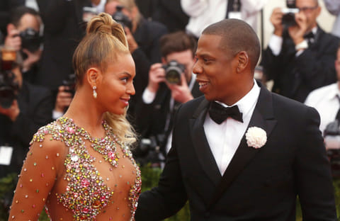 Beyonce with husband Jay-Z .