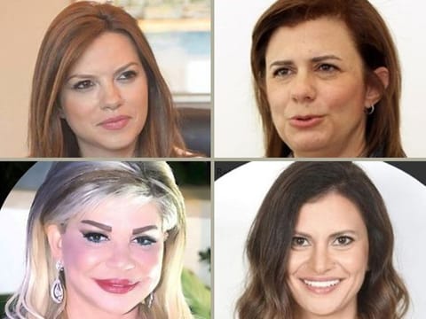 Clociwise from top-left: Violette Safadi, Raya Al Hassan, May Chidiac and Nada Bustani. 