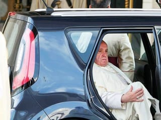 Pope Francis in UAE: Pontiff arrives at Presidential Palace in a humble Kia Soul