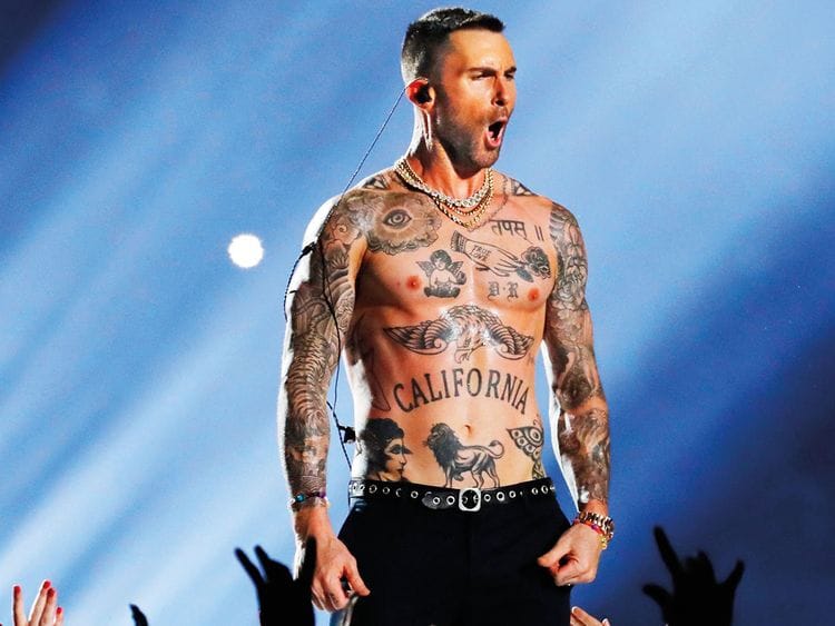 Adam Levine of Maroon 5 performs