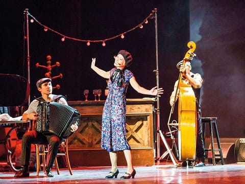Nathalie Lhermitte, who plays Edith Piaf in half the productions.
