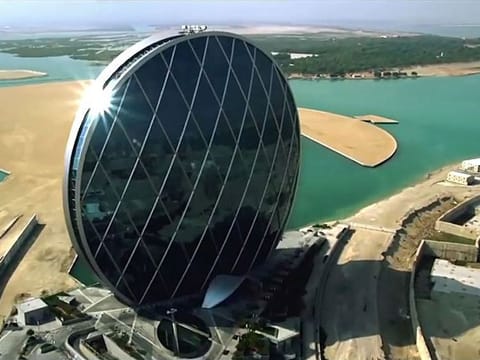 The Aldar headquartrers in Abu Dhabi. Alpha Dhabi holding subsidiary, Sublime Commercial Investment, Wednesday acquired a 12.21 per cent strategic stake in Aldar Properties PJSC from Mubadala Investment Company.