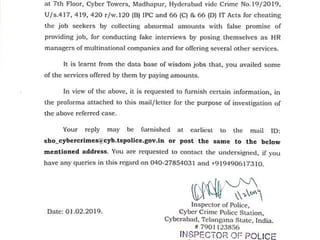 Indian police reach out to Wisdom Jobs victims
