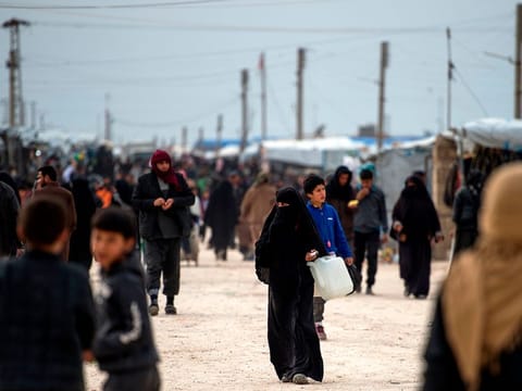 Internally Displaced Persons (IDP) camp of Al Hol in northeastern Syria 