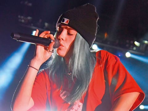 The 22-year-old lost her balance and fell to the floor at Madison Square Garden.