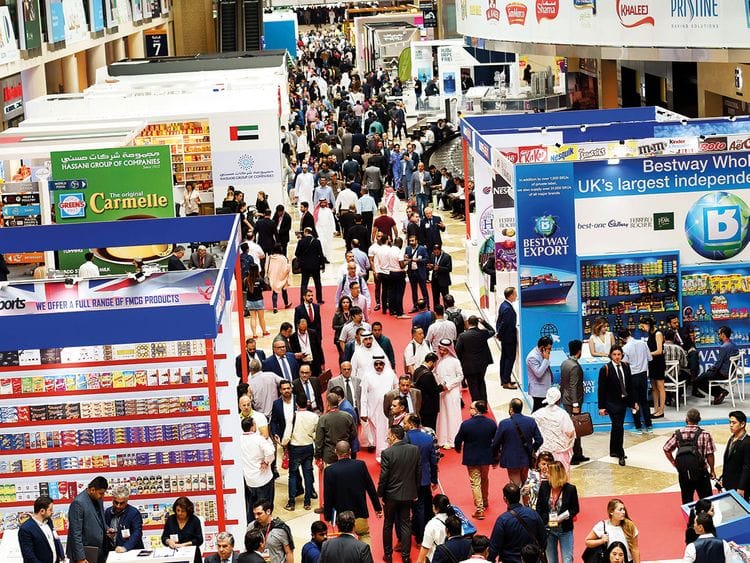 Visitors and delgates at Gulfood 2019