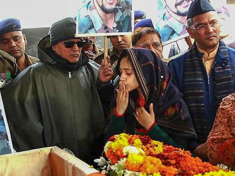 Nitika Kaul, wife of Major Vibhuti Shankar Dhoundiyal