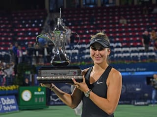 Dubai Duty Free Tennis Championships: Belinda Bencic takes the trophy