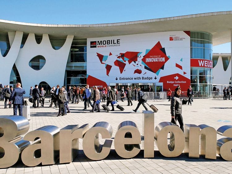 Delegates at the MWC in Barcelona