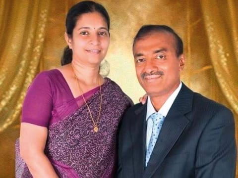 Reeja Varghese and Varghese Koshi.