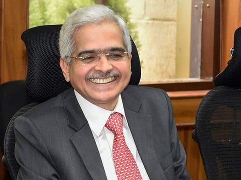 Reserve Bank of India Governor Shaktikanta Das. The central bank expects the ratio to fall further to 3.6 per cent by March 2024.