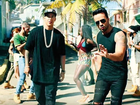 Luis Fonsi and Daddy Yankee in the ‘Despacito’ music video.