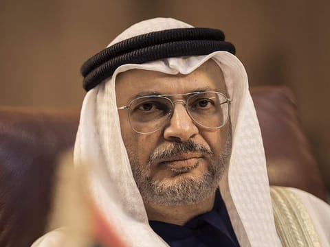 Anwar Gargash, UAE Minister of State for Foreign Affairs, attends a meeting of the Arab League Foreign Ministers in the Egyptian capital Cairo on March 6, 2019.