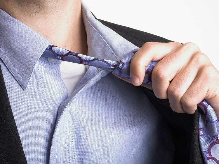 loose necktie