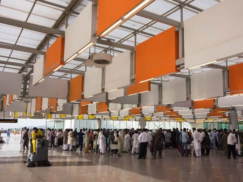 The Islamabad International Airport.  Passengers travelling to Pakistan will no longer have to submit a health form declaring their health condition and travel history once the Pass Track App comes into effect.