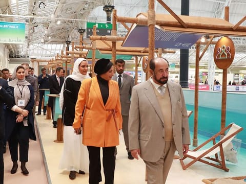 His Highness Dr Shaikh Sultan Bin Mohammad Al Qasimi, Supreme Council Member and Ruler of Sharjah, visited the London Book Fair. He toured the fair’s various stalls and visited the Sharjah pavilion organised by the Sharjah Book Authority (SBA). 