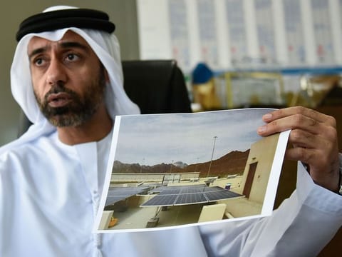 Ali Mohd Jassim, Chief Executive Officer, Etihad Energy Services, during an interview with Gulf News for the ongoing project to transform 10percent of homes of Emiratis into solar-powered ones, at his office in DEWA Sustainable Building Office in Dubai. 