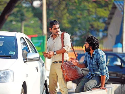 Roshan Ullas and Nandu Anand in ‘Ottam’.