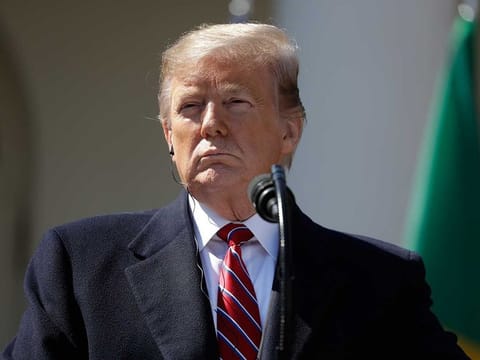 US President Donald Trump 