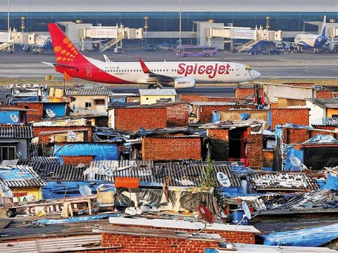 A SpiceJet aircraft taxis on the runway in Mumbai. Both SpiceJet and Jet Airways operate Boeing 737 planes making it feasible for the budget carrier to fly the aircraft.