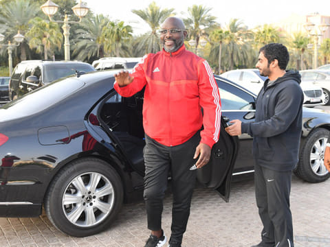 President of Liberia and former footballer George Weah