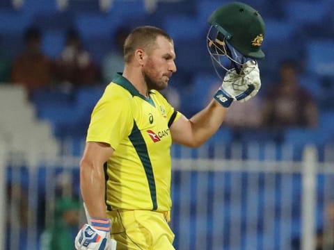 Aaron Finch had been out of action with a knee injury during a white ball series  against West Indies.
