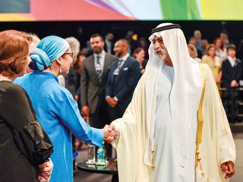 UAE Minister of Tolerance Shaikh Nahayan Mabarak Al Nahayan at GESF in Dubai. Shaikh Nahayan said ‘education is vital if civilisation is to persist and prosper.’