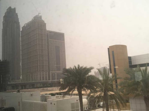 It's hot and hazy in Dubai.