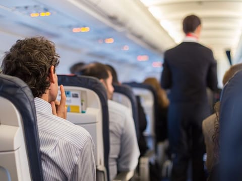 The flight attendant involved in the incident was hospitalised with wrist and neck injuries.