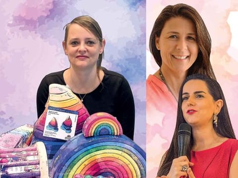 Clockwise from left: Mandy Koebke, Nadia Wehbe and Mona Tavassoli