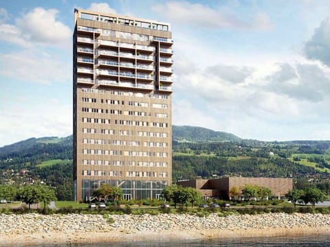 The developer of the Mjostarnet Hotel built it in Brumunddal partly to offset the town’s negative image among Norwegians