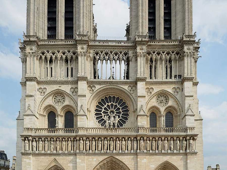 notre-dame paris west view