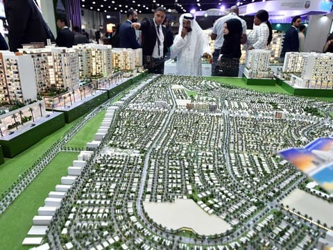 Azeezi project during the cityscape exhibition at the ADNEC in Abu Dhabi. 
