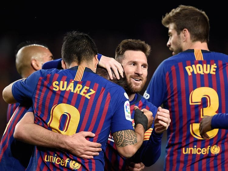 Barcelona's Argentinian forward Lionel Messi