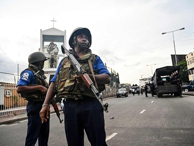 Sri Lankan soldiers blast day 20190423