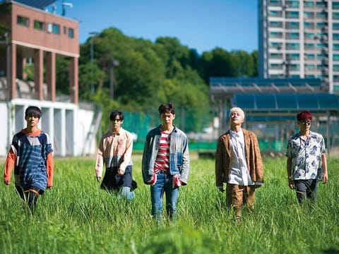 IMFACT members: Ungjae, Lee Sang, Jian, Taeho and Jeup.