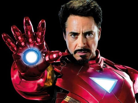 Robert Downey Jr as Tony Stark/Iron Man.