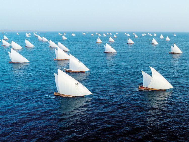 Al Gaffal traditional dhow race