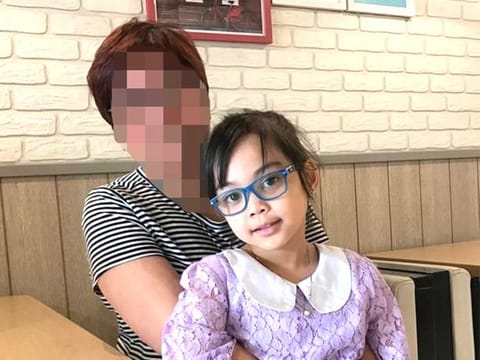 Fatima with her real mother