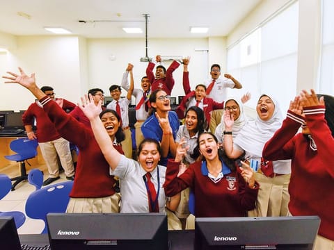 Grade 10 students of GEMS Millennium School - Sharjah.